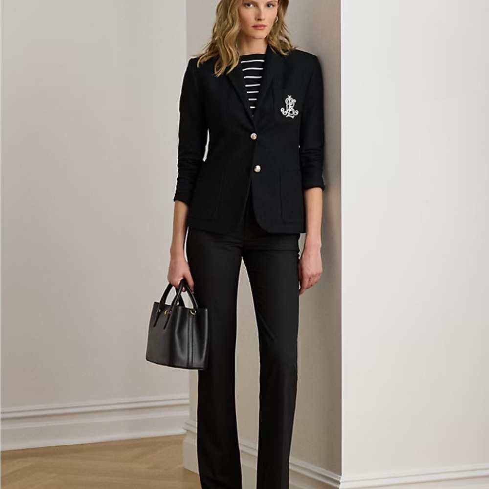 Lauren Ralph Lauren Black Straight Leg Pants